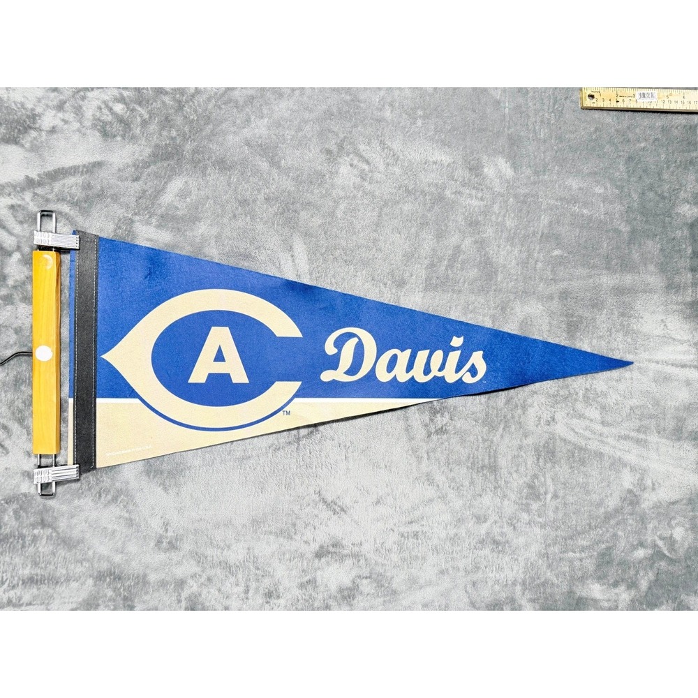 UC Davis Aggies College University Felt Pennant Blue Cream Official Licensed